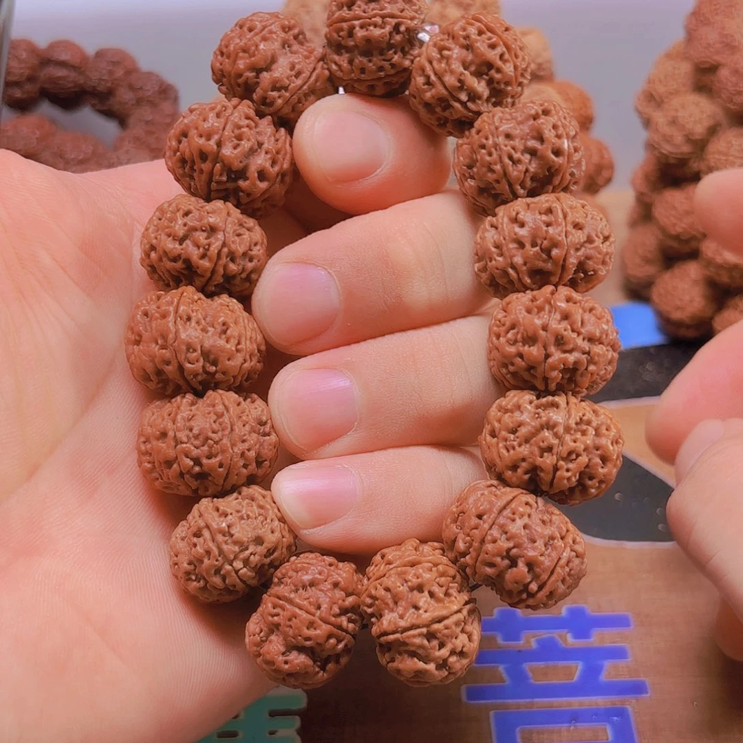 金刚菩提手串V172/22mm  6瓣蜂窝双龙