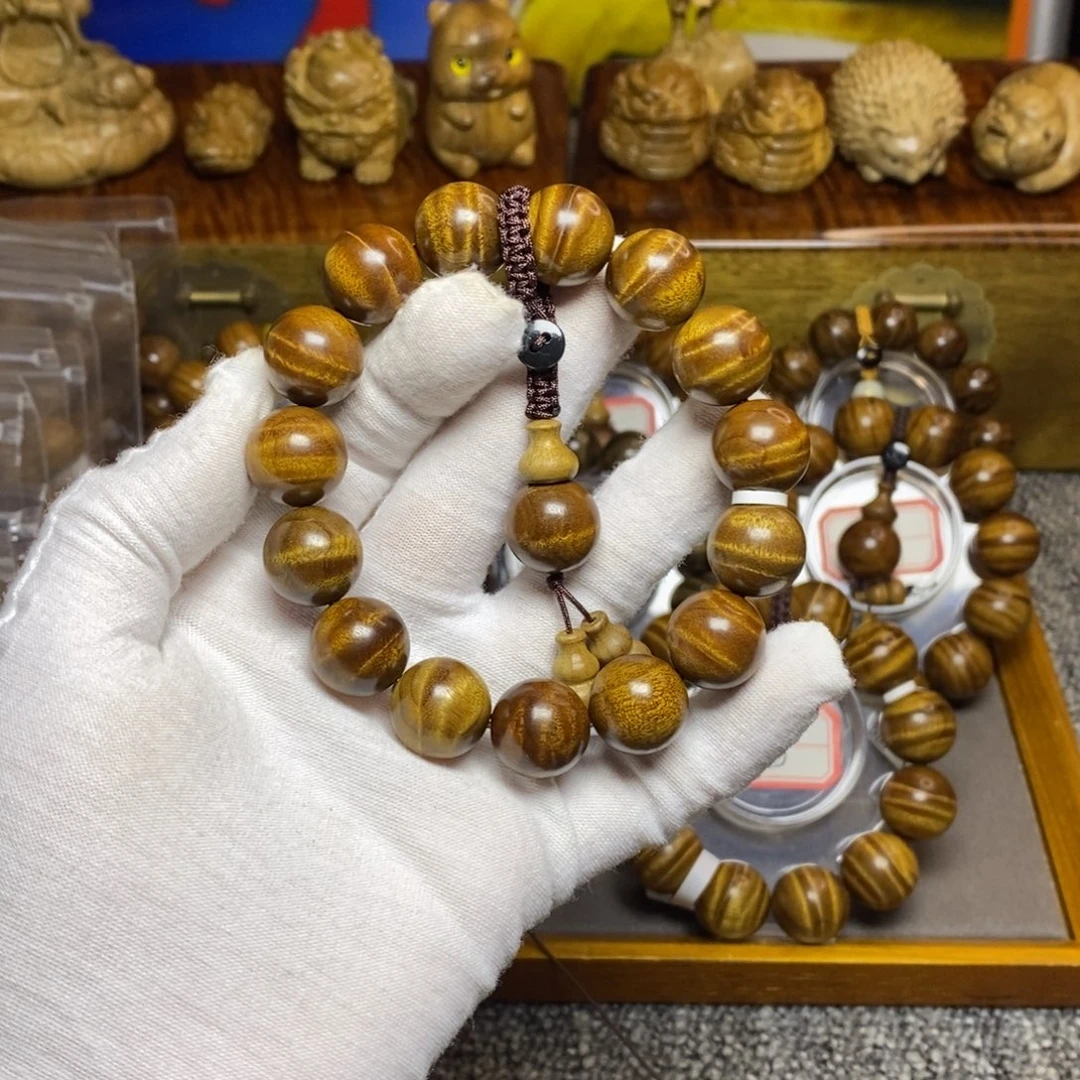 手串/手链楠木（金丝楠）枯木红油水波1.5