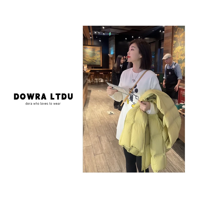 朵拉B【刺绣米奇】羊毛打底衫女2025年冬季圆领米老鼠加绒016-70162