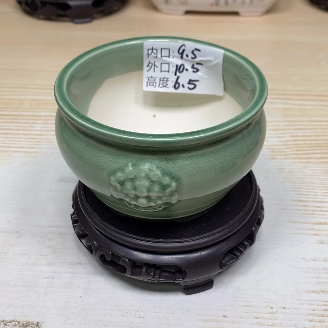 紫砂陶瓷花盆浮力