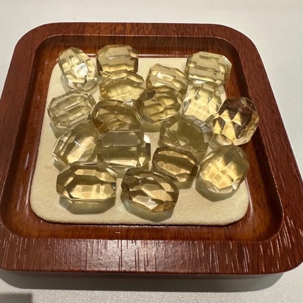 黄水晶路路通随形散珠DIY手串配珠配饰