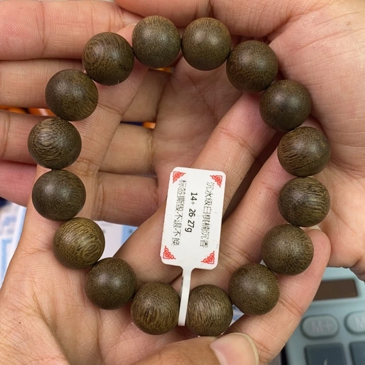 沉香木手串圆珠手串