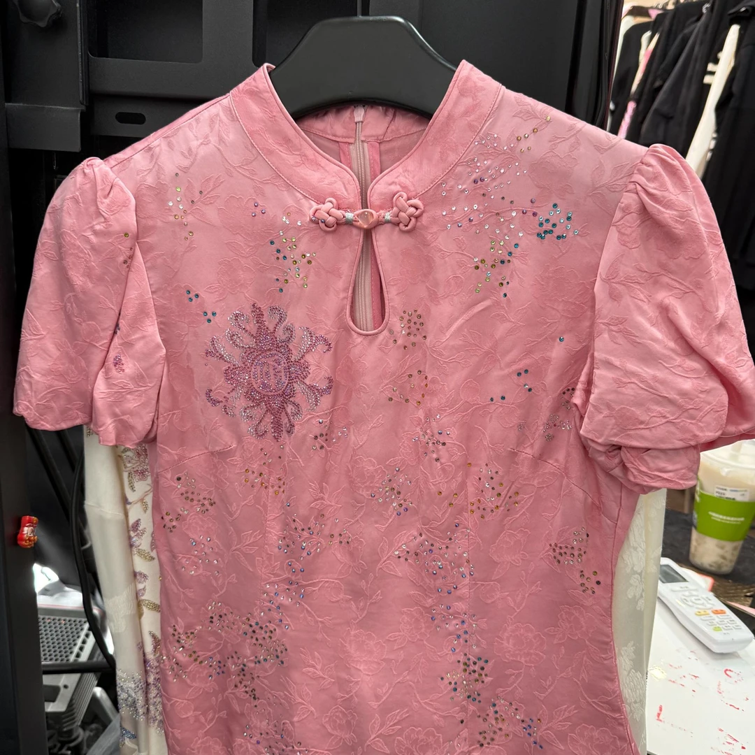 TCH私服烫钻工艺时尚休闲百搭盘扣新中式T恤T75A10M9102轻奢tch