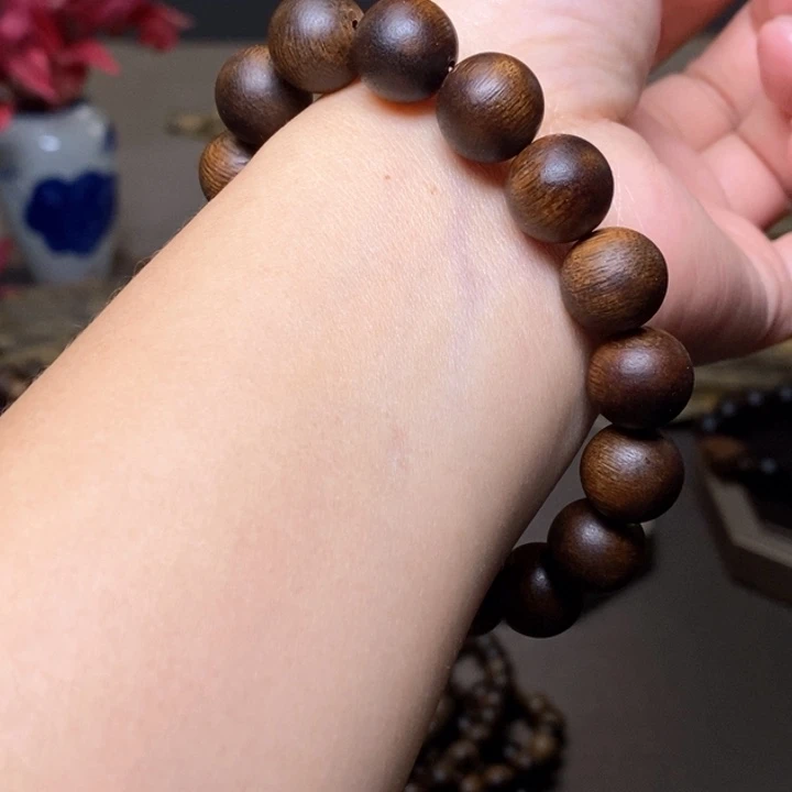 沉香手串越南芽庄玉化黄棋楠1.2