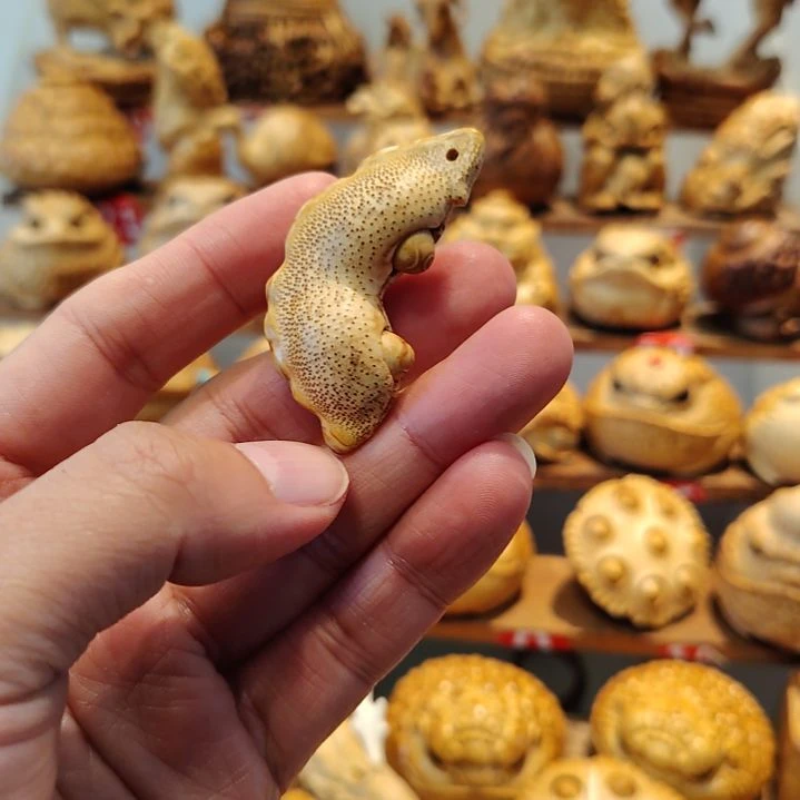 陶瓷竹根雕福豆四季豆