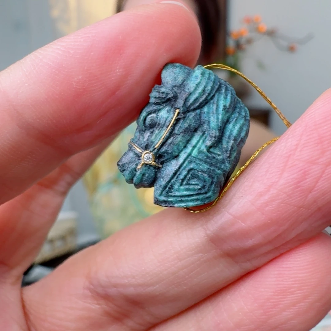 未镶嵌绿松石珠宝奇石