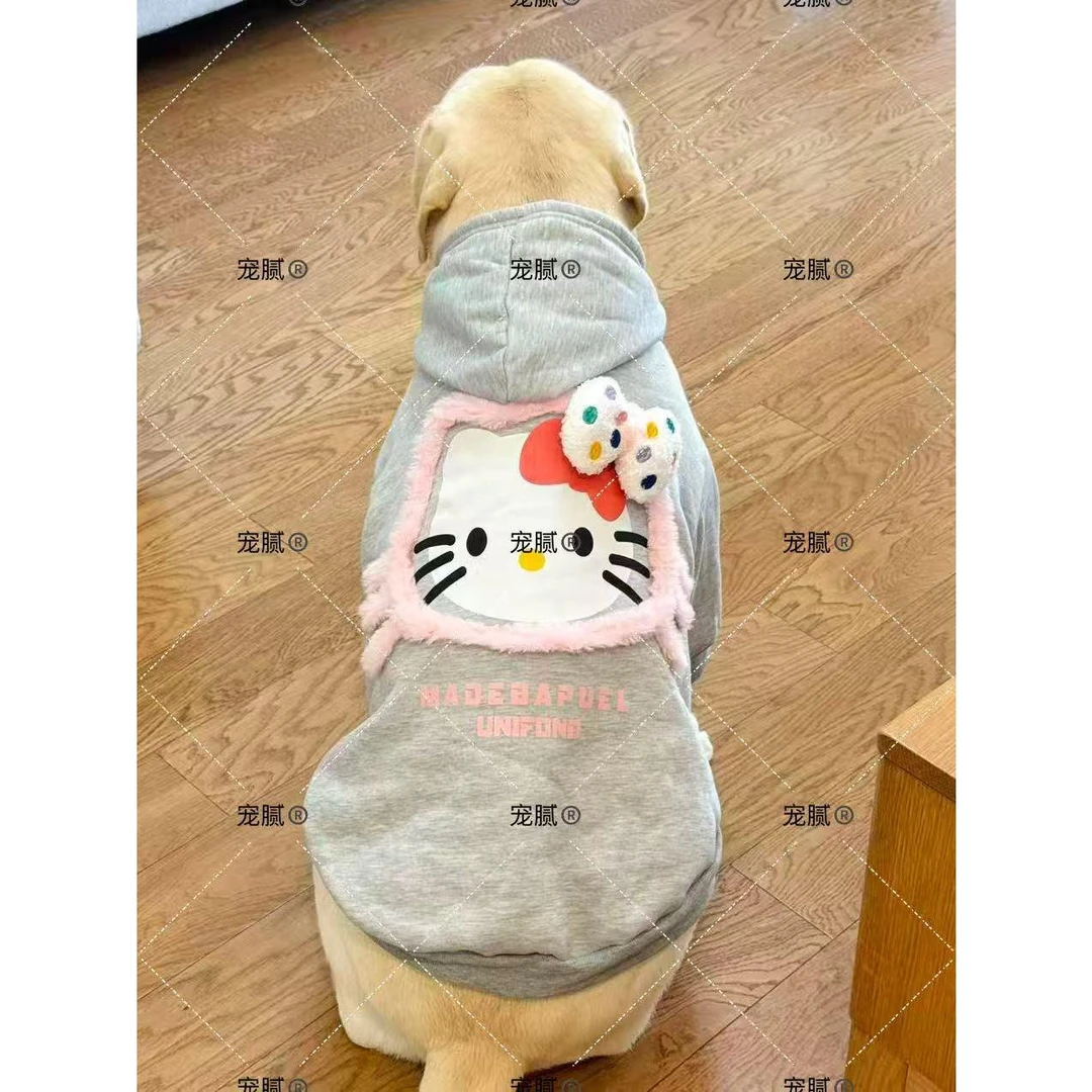 FAVMARTHA可爱猫咪秋冬天加绒拉布拉多冬小德文3个幼猫衣服