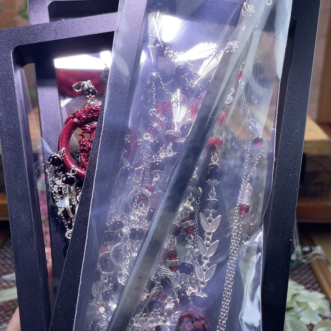 花***月蛇纹石玉未镶嵌发饰