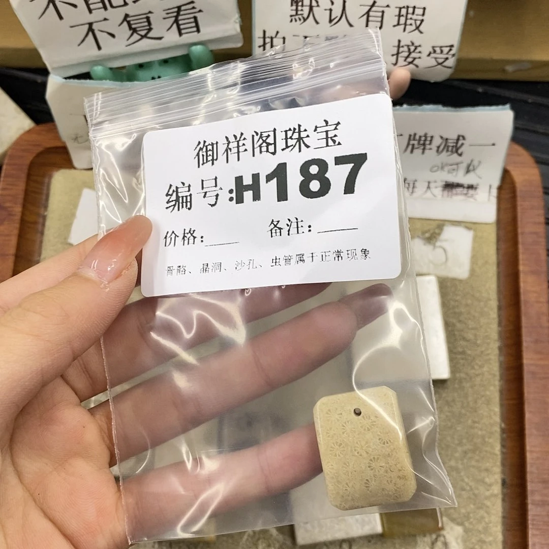 硅化珊瑚（珊瑚玉）未镶嵌颈饰腿***九