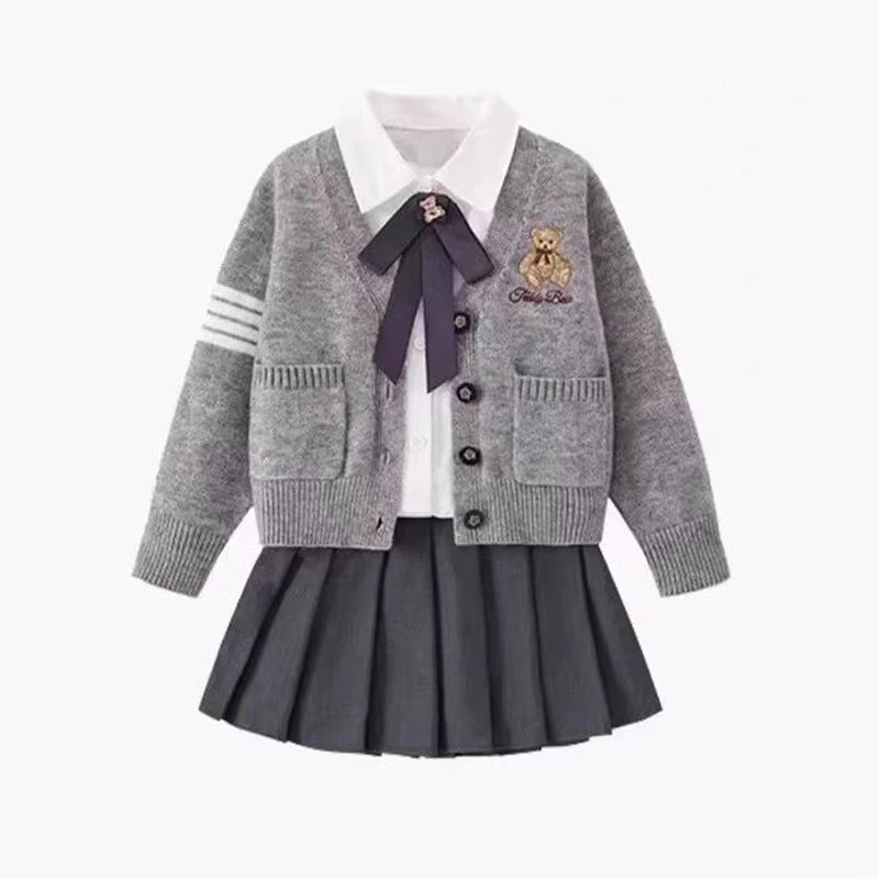 FAVMARTHA女童秋装jk套装2025新款儿童洋派学院风制服女孩春秋百