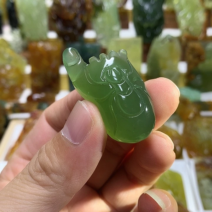 蛇纹石玉未镶嵌珠宝半成品