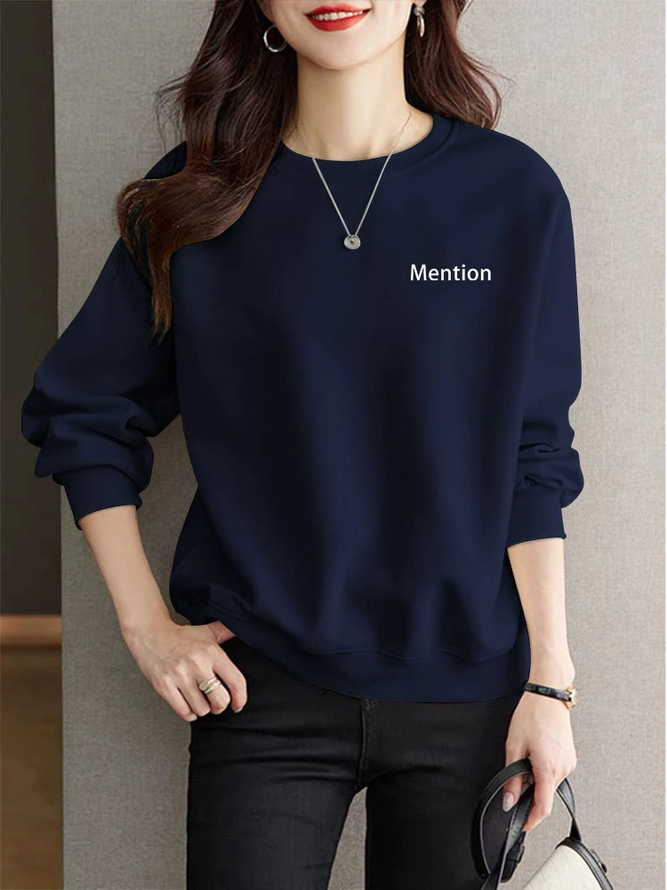 高品质薄款卫衣打底女新款秋季时尚舒适外穿宽松女款休闲上衣