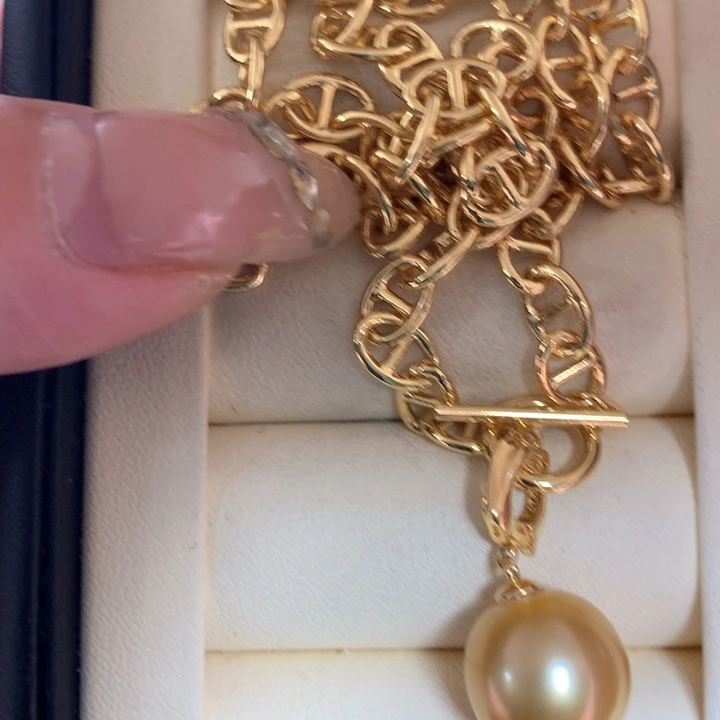 颈饰银S925镶嵌海水珍珠