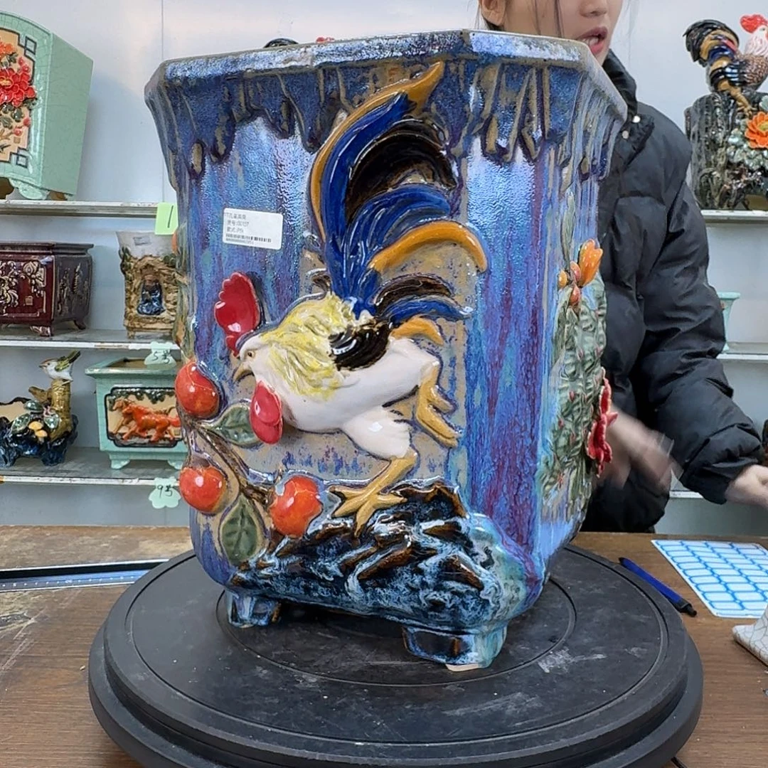 许***明四方盆内口23深度30