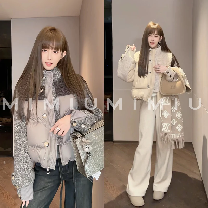 【mimius】P 可溯源三星安心羽绒 设计感撞色拼接羽绒服 G11029