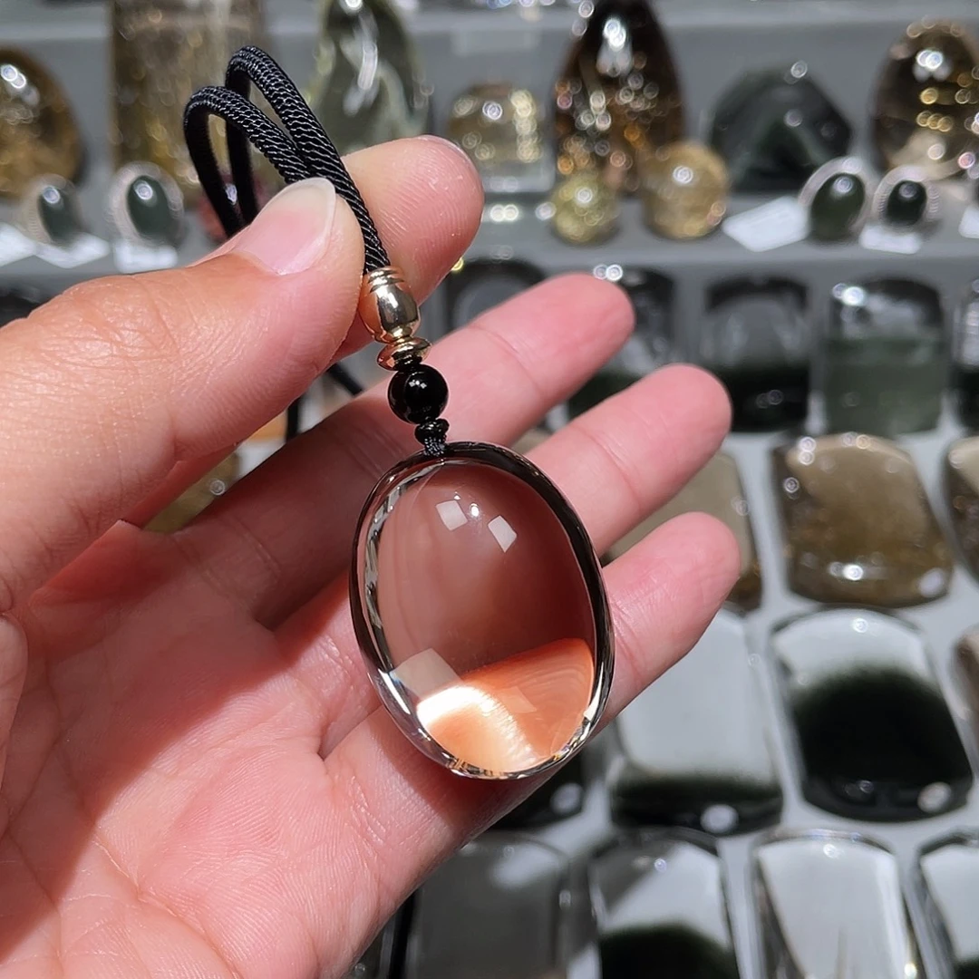 方***）水晶未镶嵌颈饰挂件