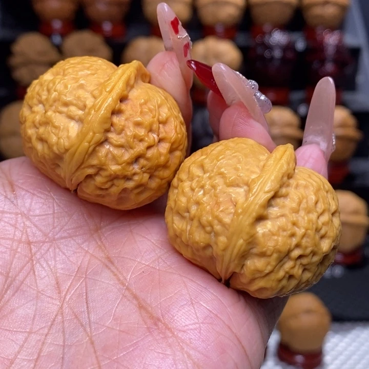 文玩核桃把件石奎元宝45号