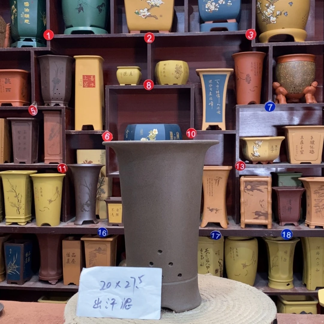 紫砂花盆紫砂花盆