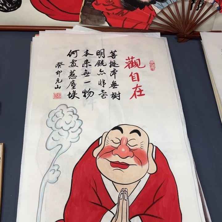 国画禅意画纯手绘作品