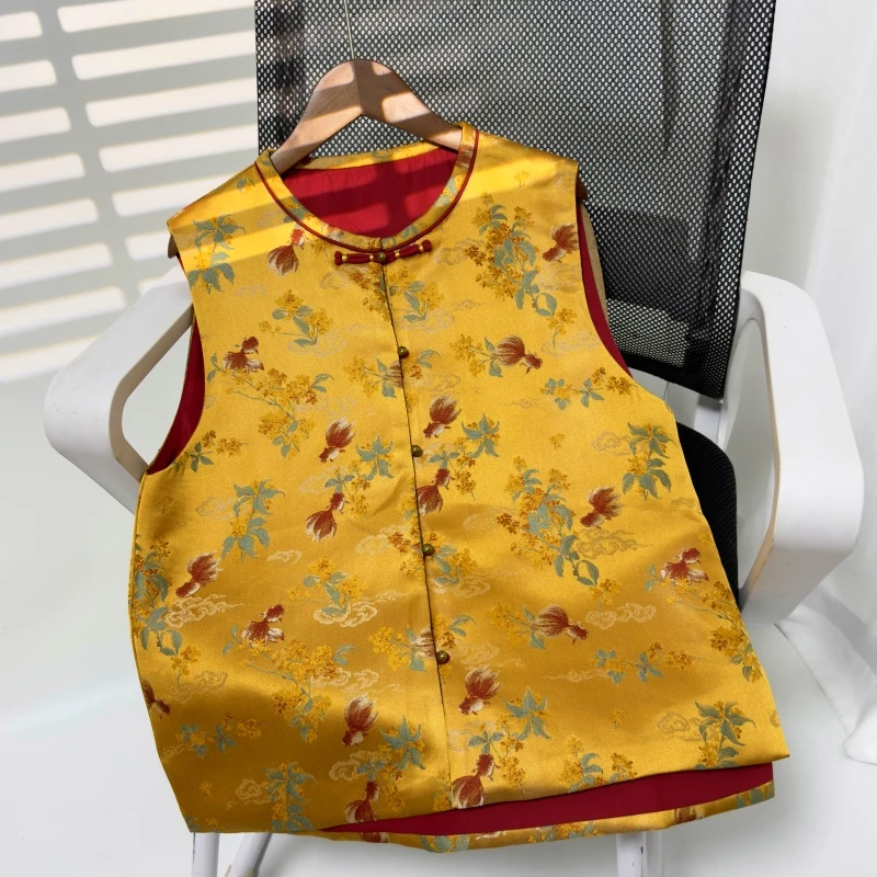 【金桂小鱼】25春款新国风马甲洋气衣服女减龄休闲百搭新中式马甲