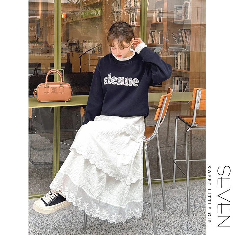 139小精致③七七146小个子蕾丝刺绣套头卫衣女早春休闲外套小美说