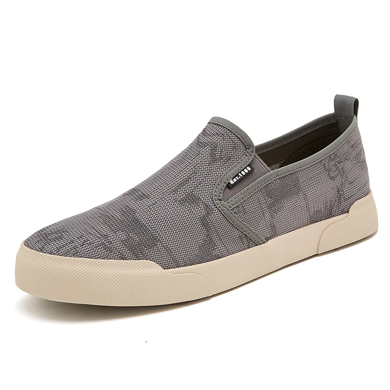 25605 网面鞋夏季男鞋低帮轻便休闲潮鞋舒适百搭透气一脚蹬布鞋