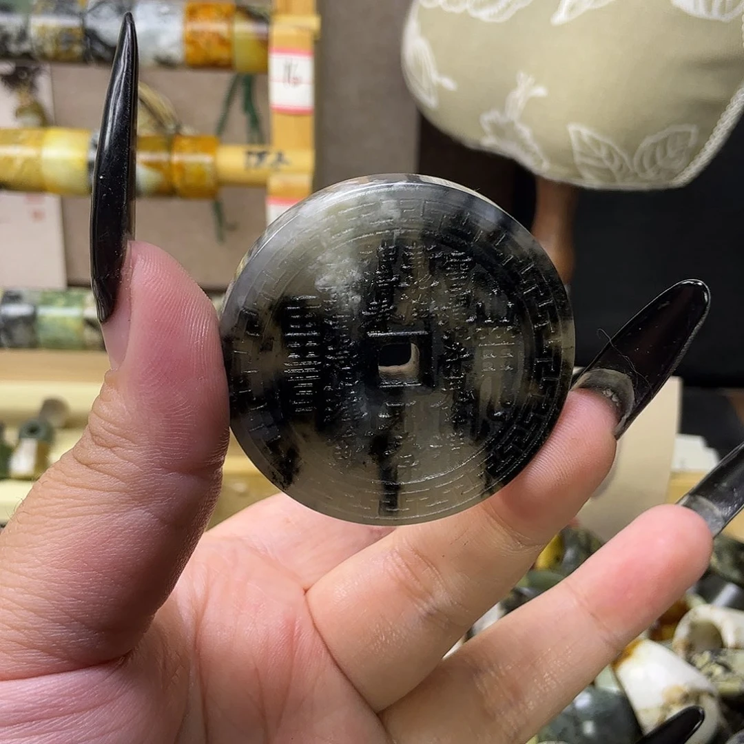 蛇纹石玉未镶嵌戒指