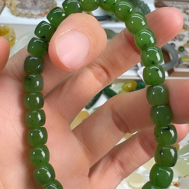 和田玉（碧玉）未镶嵌手链