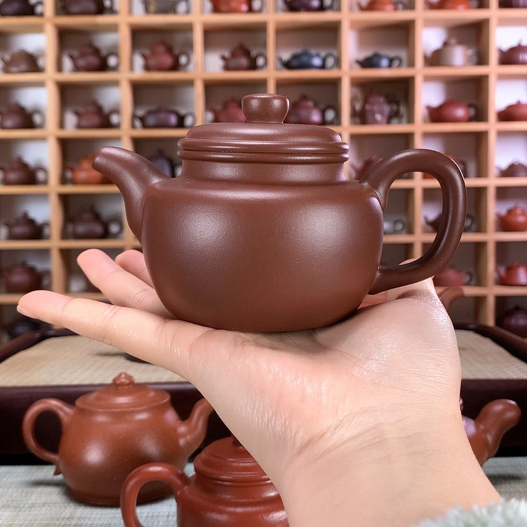 紫砂大蕴德钟紫砂壶手工制作