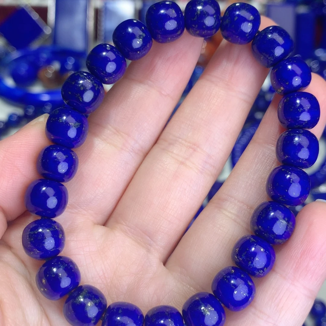 青金石未镶嵌9m老型手链