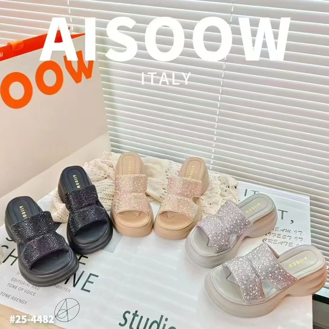 松糕厚底百搭时尚拖鞋