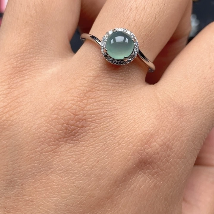 翡翠未镶嵌戒指戒指