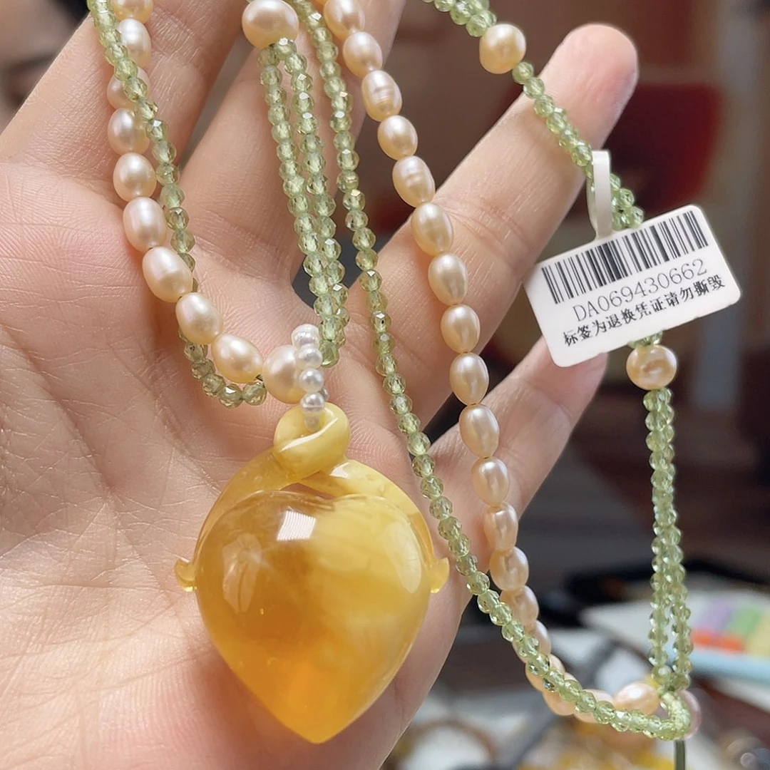 裸石蜜蜡未镶嵌蜜蜡吊坠