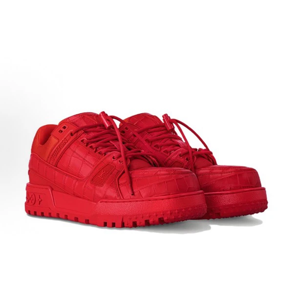99新 LouisVuitton/路易威登 trainer 红色小胖丁 41.5码/98新