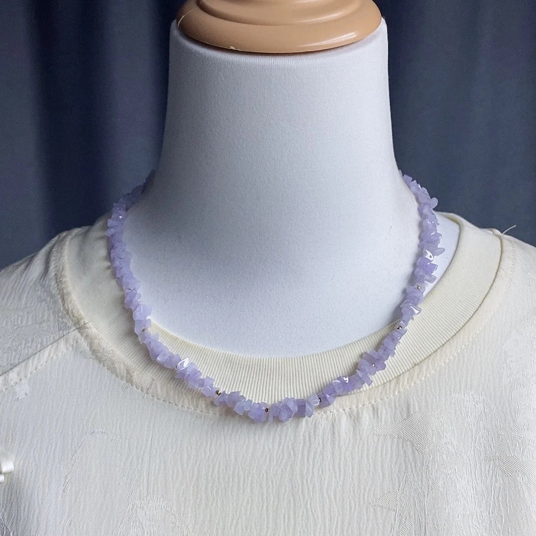 翡翠未镶嵌项链项链