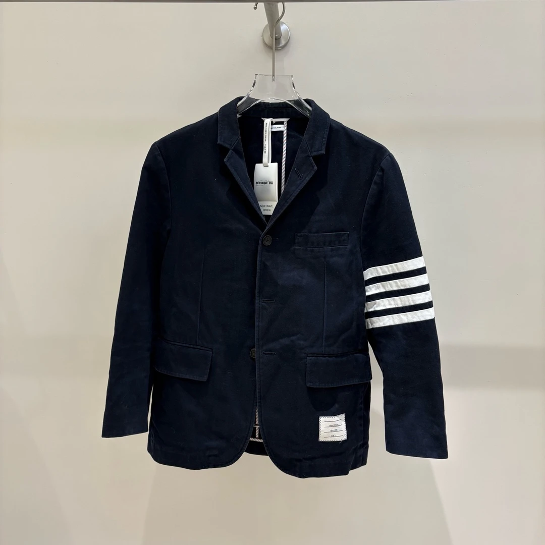 99新 THOMBROWNE TB1304 经典四条杠条纹西装外套  1码 原价12800