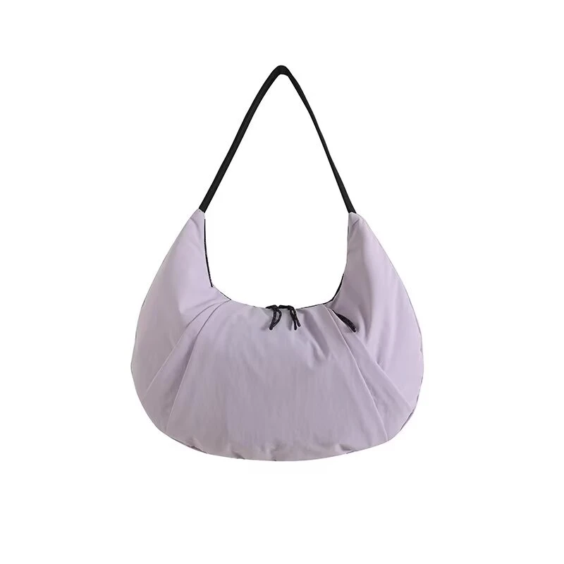 原单原丹丹 路路同款 大容量单肩包牛角包女 都市简约拉链腋下包