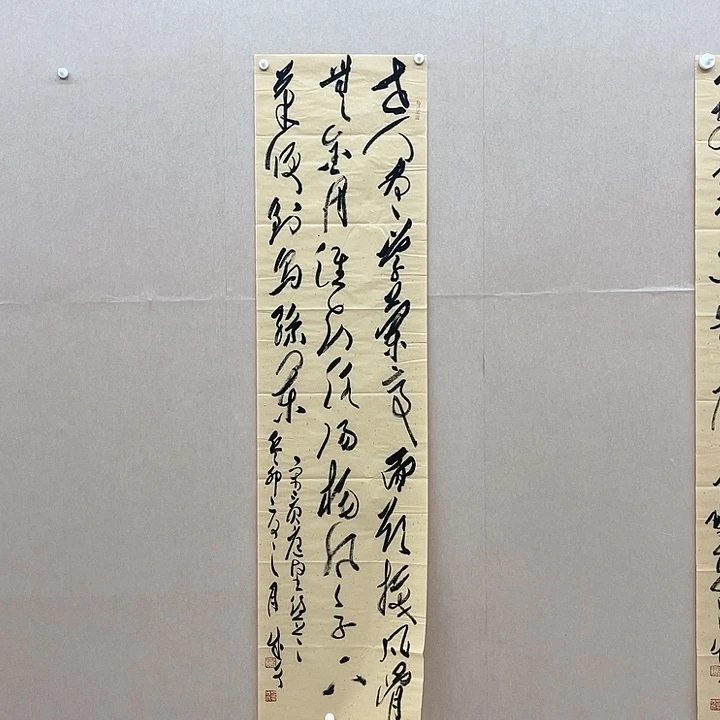 书法苟成文138*34㎝甘肃