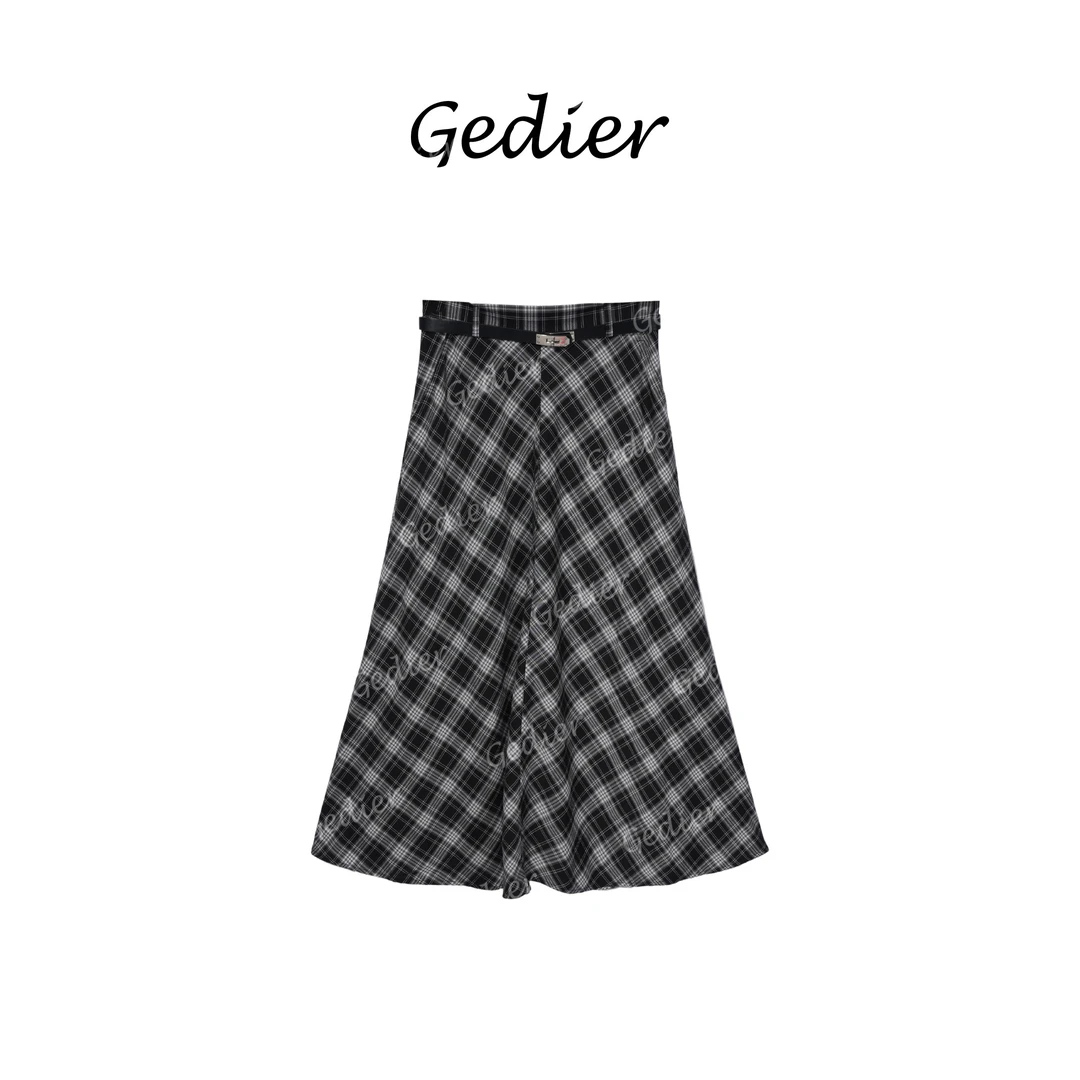 【歌蒂尔Gedier】2025年夏季简约优雅百褶半身裙 EG520269Y