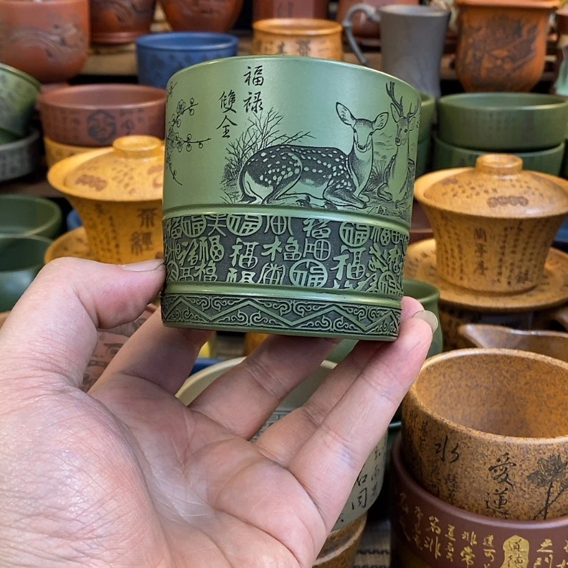 【闪购商品】紫砂杯子宜兴全手工紫砂杯