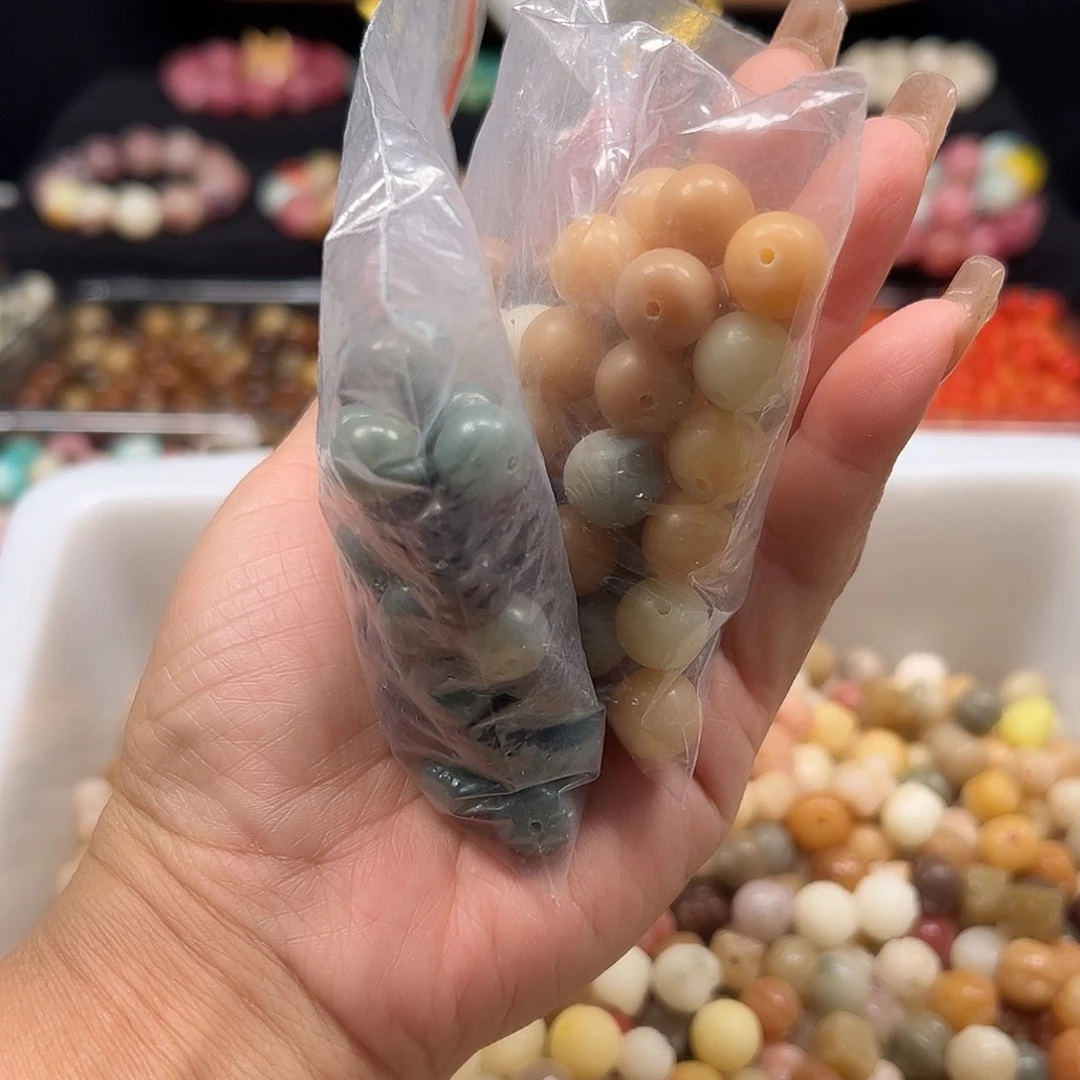 橘***梅手串菩提根/象牙果微瑕混珠