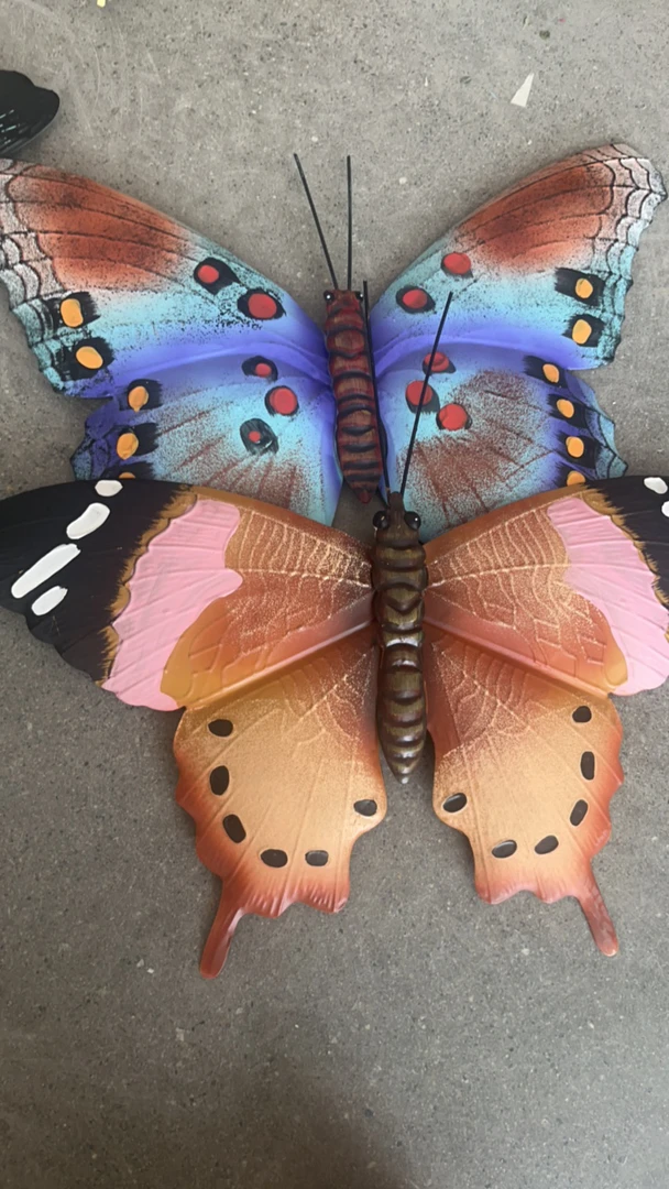 蓝 粽大蝴蝶两件套摆件