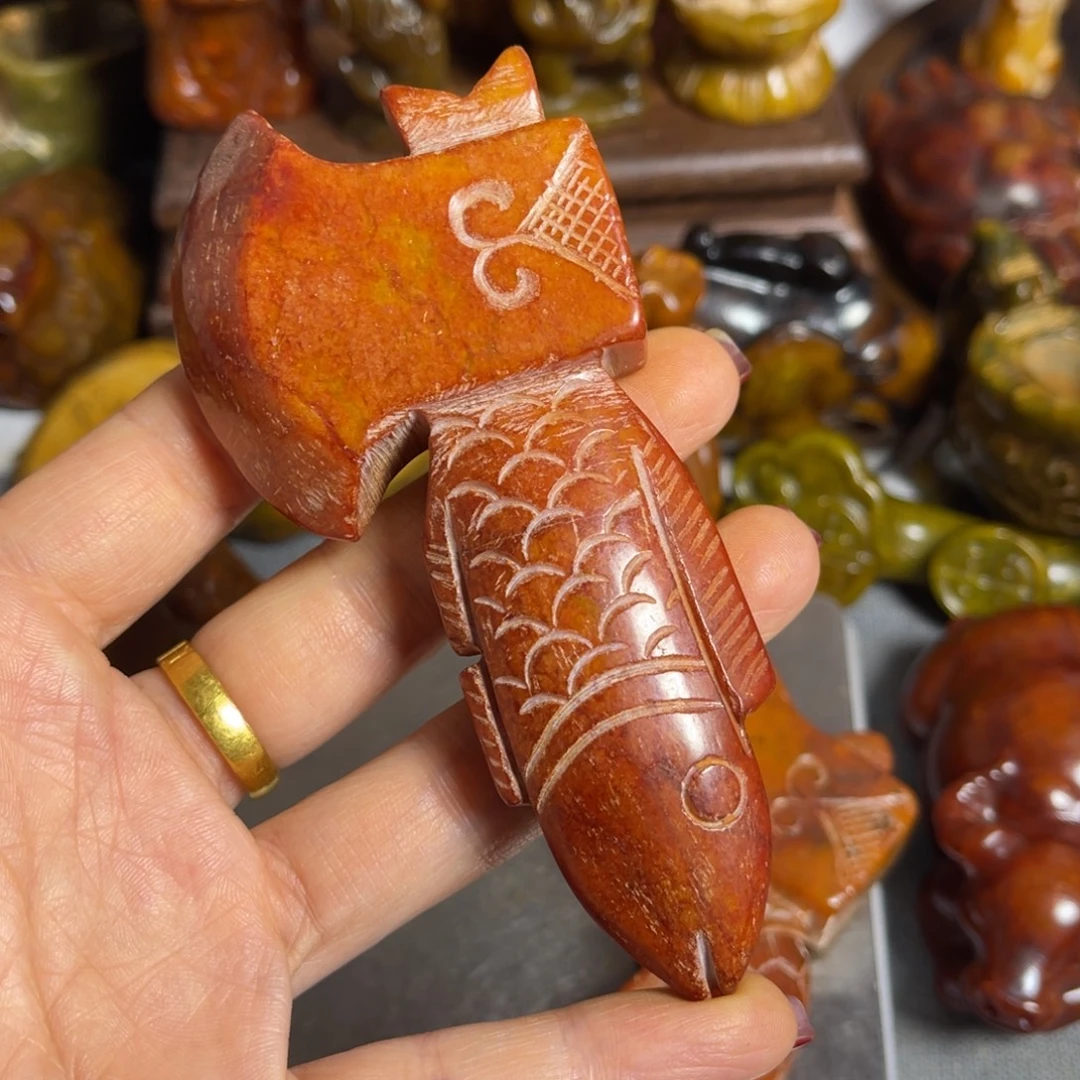 蛇纹石玉合金颈饰