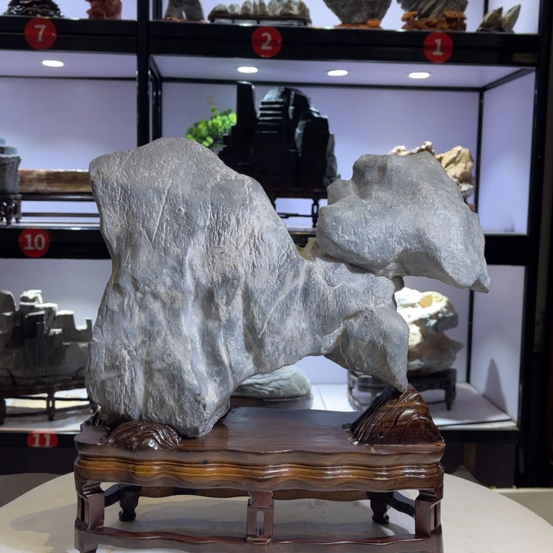 墨***飞石材灵璧奇石文化