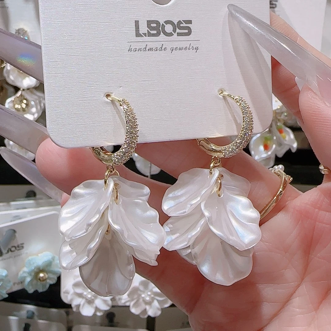 锆石铜合金925银耳环