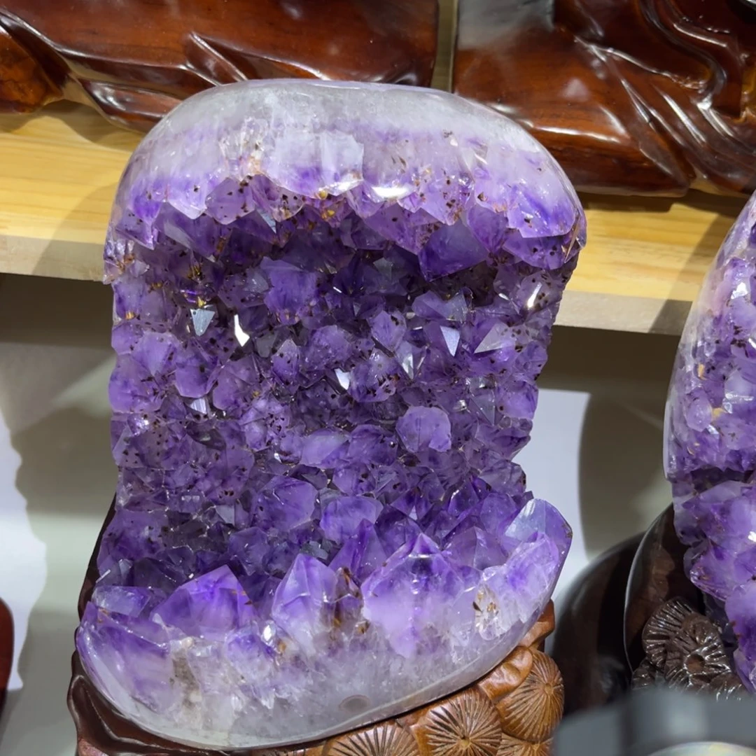 紫晶摆件未镶嵌水晶