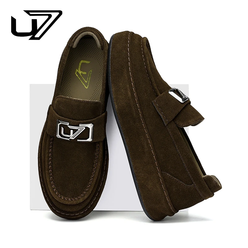 U7品牌男鞋  新款百搭真皮商务休闲鞋男士透气休闲皮鞋6868131