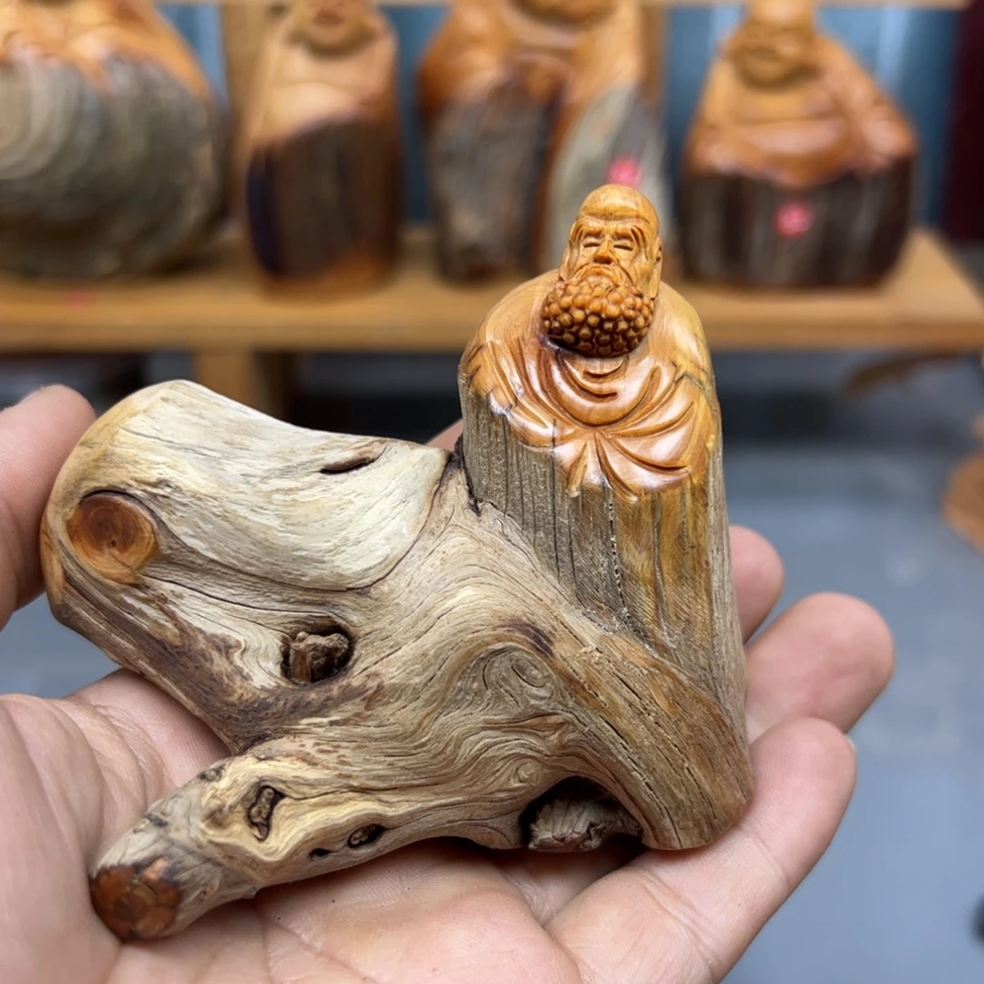 ****木崖柏木摆件手把件