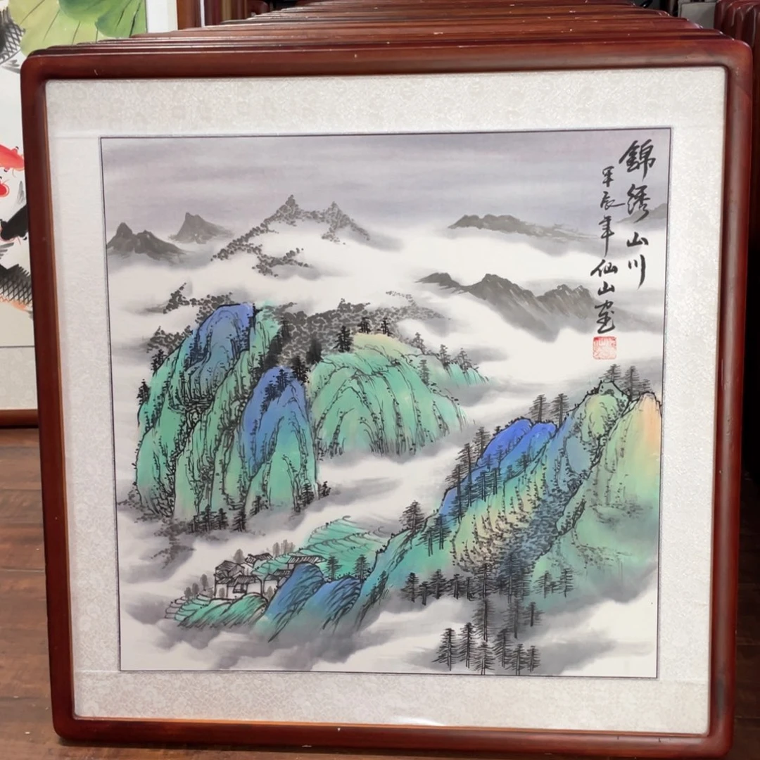 国画带框尺寸63*63厘米