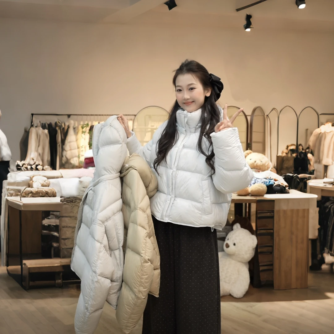 【闵笑一】周末计划 25早秋新款百搭保暖190g潮牌女装羽绒服外套